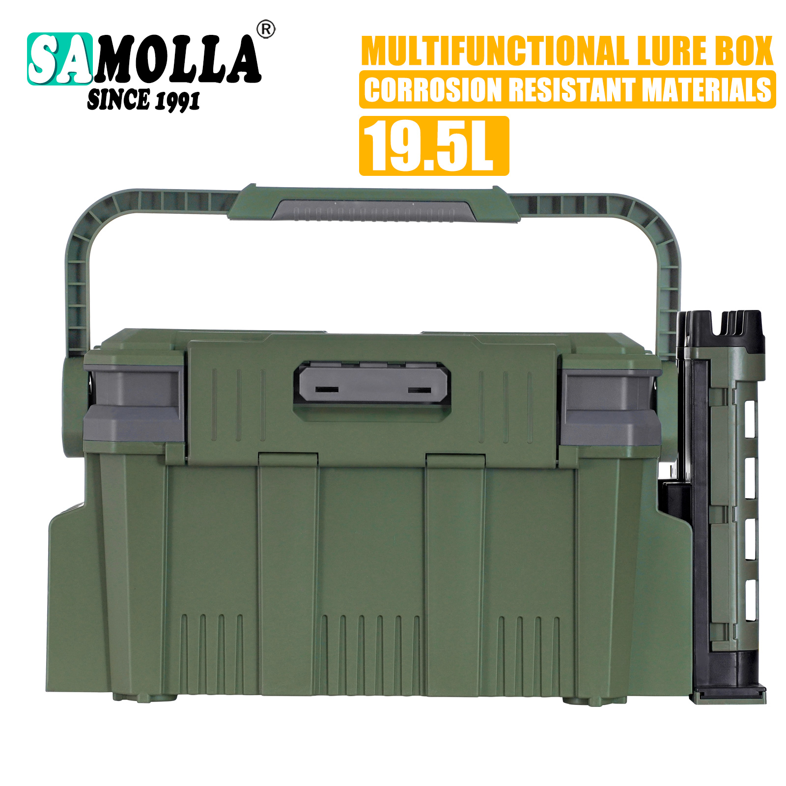 Fishing Kayak Crate - Juego de caja de pesca grande,
