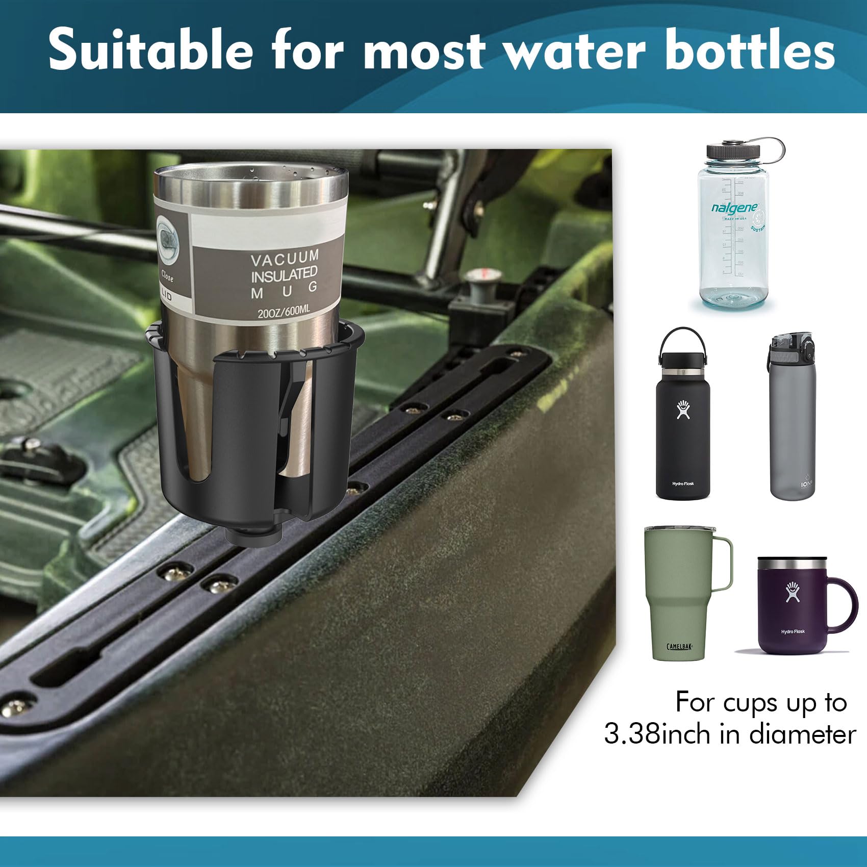 Aventik-portavasos multifuncio - Fishing Kayak Rod Holder reseña y precio